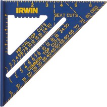 어윈 IRWIN 7인치 래프터스퀘어 라프터 스피드스퀘어 눈금자 목공 삼각자 도구 알루미늄(, 사각 + 어뢰 레벨 9인치
