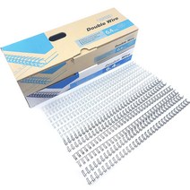 제본용 플라스틱링 제본링 와이어링 흑색/백색 6mm~25mm, 와이어 링 3:1 14.3mm 흑색 100개 120매