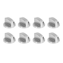 스토브 쿠커 손잡이 오븐 (8Pcs) 6Mm 유니버설 실버 가스 컨트롤 노브 어댑터 로터리 스위치, 한개옵션0