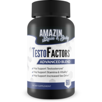 Amazin Brain & Body Testo Factors Advanced Blend - 남성과 여성을 위한 테스토스테론 부스터 - 자연적으로 강력한 허브 포뮬러 - 향상된 테스