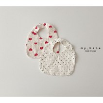 턱받이 봄 6개월 돌 촬영룩 데일리룩 외출복 마이베베, 도트