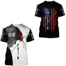 예수님 그리스도 PLstar Cosmos Christian olic Jesus R Streetwear 3DPrint Summer Casual Funny T-shirts, 13 T-shirts_01 XS
