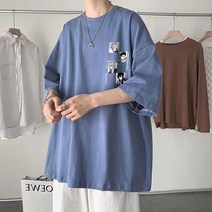 Men Summer Short Sleeve Anime Print T-Shirt