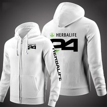 HERBALIFE-24 프린트 커스텀 가디건 남성용 상의 지퍼 후드 코트 재킷 디자인 데칼 패션 캐주얼 스웨트셔츠