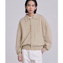 ANOBLIR 오버핏 크롭 카라 가디건 [베이지] OVER FIT CROP COLLAR CARDIGAN [BEIGE]