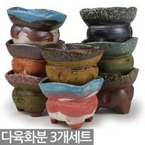 한성화분 미니화분 3개세트 MP300 다육화분 화분 다육이화분 도자기화분 옹기화분, 26_한성_화분(MP215)(3개세트)