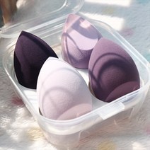분말 스틱포장기 알약타정기 분말소분기 액상포장 원두소분4Ps 다채로운 메이크업 블렌더 스폰지 세트 소프, 08 PURP-with ox