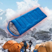 침낭 3계절용 경량 휴대용 침낭 트래킹 캠핑 차박 침구, 본상품선택, 레드 고급형