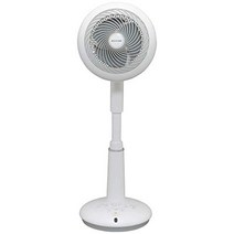 아이리스 오야마 서큘레이터 선풍기 상하 좌우 목 흔들림 24 다다미 파워풀 송풍 DC 모터 리모컨 첨부 화이트 STF-DC15T