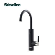 전기순간온수기 가정용 대용량 업소용 스텐 순간온수기 Briwellna-전기 온수기 220V 흐르는 히터 주방 수도꼭지 2 인 1 탭 탱크 없는 물 난방 믹서 전기 가이저, [01] EU, Matte Black