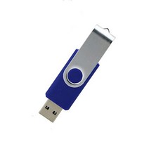 usb기기 usb Exuanck 사용자 정의 로고 금속 회전 USB 2.0 4 기가 바이트 8 16 32 메모리 플래시 드라이브, 05 blue_08 1GB
