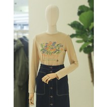 써스데이아일랜드 플라워 아트웍 티셔츠 (T228MTS232W)(2156508)
