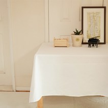 패브릭몰 광목 식탁보, 화이트, 150 x 150cm