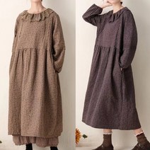 엘라이나 레이스장식 롱원피스 보헤미안스타일