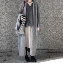 레몬소울 여성용 리안 베이직 루즈 롱 가디건