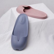 [슬림퍼] 양발 구분없는 문에 안걸리는 욕실화 슬림퍼 뮬보스, 카밍실버, 1개