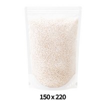 창호지스탠드(지퍼형) 100매 / 쥐포 진미채 문어발 마른안주 애견간식 전통과자 건어물 건수산물 농산물 곡식 견과류 소분보관 부직포 포장봉투