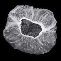 투명 일회용 비닐 헤어캡 샴푸 샤워 방수 위생 염색 캡 10장 비닐헤어캡, 10개