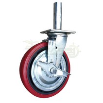 건축아시바용 6인치바퀴빨강 PVC캐스터 운반바퀴용품 아시바바퀴 콤베어바퀴 이동식바퀴 빨간색이동바퀴 공사장비이동바퀴 운반지지용바퀴, 1개