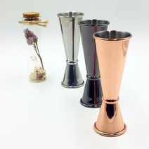 홈텐딩 지거 1/2온즈 30ml 60ml 칵테일쉐이커 조주기능사 계량, 로즈골드