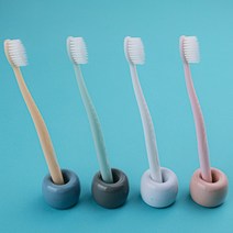 [오죤] 올커니 숨쉬는 칫솔 로얄 이중 미세모 빠른 통풍건조, 4개