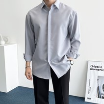 데일트 남자 링클프리 스판 히든 셔츠 남방