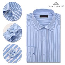 오마샤리프 스트라이프 긴팔셔츠 OS40412BL