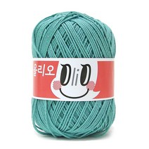 [니뜨]올리오 뜨개실(70g)(10+1) + 무료도안세트, 722_아쿠아