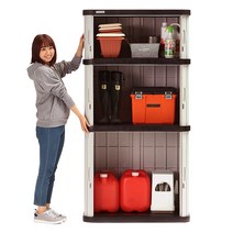 조립식판넬창고 미니 캠핑 야외 정원 사물함 발코니 스토리지 캐비닛 방수 들어 갔어 도구 장갑 박스, [01] 높이 45 450 단층, [01] 1