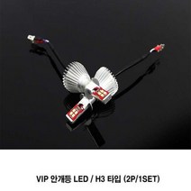 VIP 안개등 LED VIP안개등 LED 포그램프 타입별 차종별 고휘도 시인성, 2개입, H3 타입