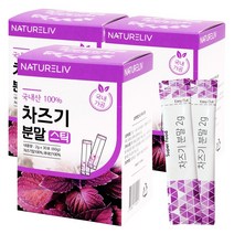 [설날 특가] 국내산 차즈기 100% 가루 분말 스틱 차조기 자소엽, 3개