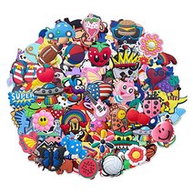 자비츠 크록 장식 악세사리 참 세트20-200PCS jibz 무작위 만화 동물 신발 Croc 나막신 버클 키즈 X-mas