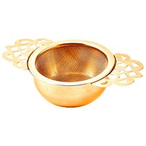 티웨어 다도세트 미세 메쉬 티 인퓨저 쉽고 깨끗한 크리에이티브 304 스테인리스 스틸 여과기 드립 보울 더블 이어 필터