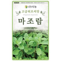 다이어즈 골든 케모마일 1g - 허브 허브씨 허브씨앗 씨 씨앗 캐모마일 꽃씨 꽃씨앗 Chamomile, 16_다농_마조람(0.5g)
