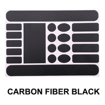 자전거프레임 로드 픽시 카본 부품 몸통자전거 프레임 프로텍터 스티커 페이스트 탈착식 두께 투명 마모, 01 Carbon fiber Black