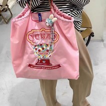 미니멀 어깨끈 빈티지 일본 귀여운 교환가능 대용량 자수 에코백 크로스 토트백