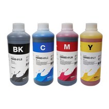 [잉크테크] H5088-01LB+H8950D-01LY+H8950D-01LC+H8950D-01LM HP 리필 세트(각 1 000ML)