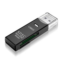 카드리더기 usb sd card USB 3.0 마이크로 SD TF 카드 메모리 리더 2 인 1 리더기, 01 black