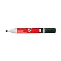 5 Star Drywipe Marker Xylene/Toluene-Free Bullet Tip 3mm Line Black [Pack of 12]