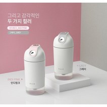 프롬비 미니 더블가습기 USB 충전방식 더블미스트 저소음 사무실 차량 공부방, 인디핑크