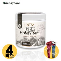 [사은품제공]캐나다 원데이코어 로키석청 꿀 500g 자연산 천연 꿀 100% 알지알지몰 RZ, 상품수량, 4개