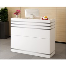 안내데스크 리셉션 금전등록기 매장데스크 안내원, 따뜻한 화이트 80x42x102cm