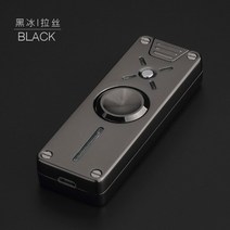 플라즈마라이터 충전 전기 터보 전자 특이한 토치 신기한 자이로 장난감 손가락 끝 듀얼 아크 핸드 스피너 충전 충전식 전자, 검은색