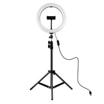 1인방송 유투브 LED 링라이트 동영상촬영 개인방송 조명 셀카 장비 삼각대 핸드폰 거치대, LED링라이트 삼각대