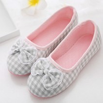 덧신형 고무바닥 미끄럼방지 층간소음 선생님 교사 리본 실내화