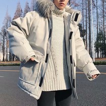 겨울 오버핏 남녀 패딩