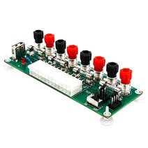 Electric Circuit 24Pins Atx Benchtop Computer Power Supply 24 Pin Breakout Board Module Dc Plug Conn, 한개옵션0