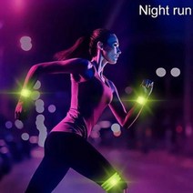 반사밴드 완장 손목 발목 야간 조깅 안전 자전거 야광, 그린 BL09568