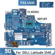 조립식 컴퓨터 2인용 모던DELL Latitude 3540 i3-4030U 노트북 마더 보드 LA-A491P 08P1RY SR1EN DDR3 노트, 한개옵션0