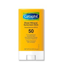 Cetaphil 시어 100% 미네랄 리퀴드 자외선 차단제 SPF 50 민감성용 무향 50.3 세타필, SPF 50 Stick